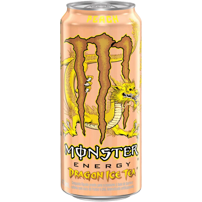 Monster Dragon Iced Tea Peach 443Ml (Brazil) | Imported Treats UK