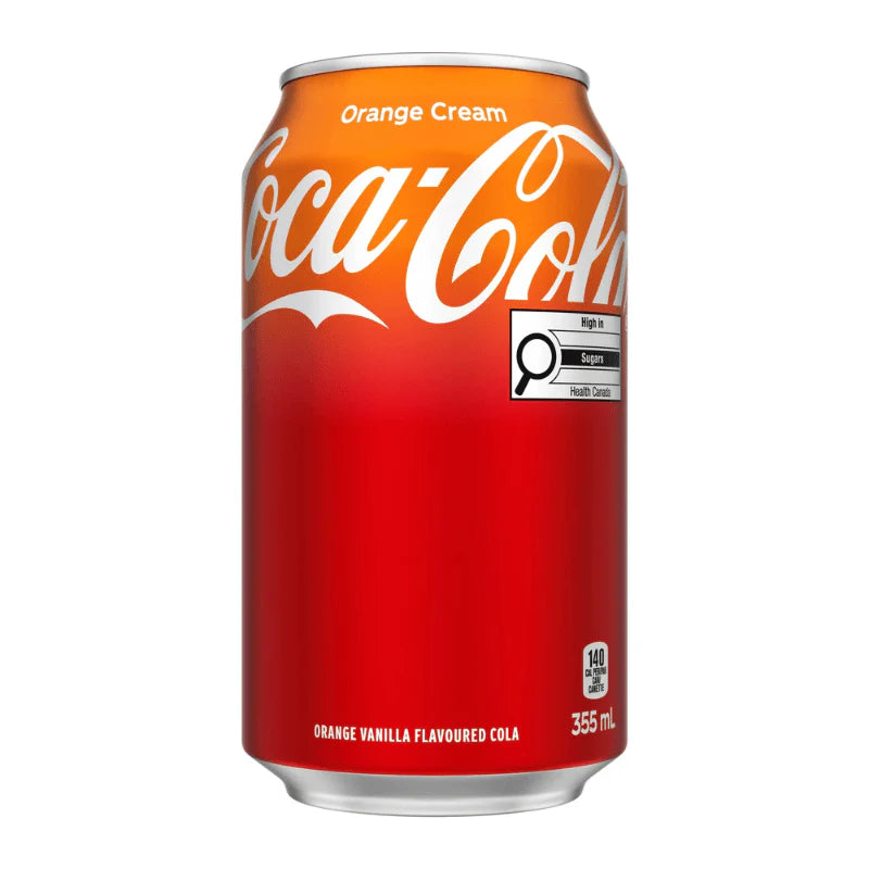 Coca-Cola レッド缶 355ml COCA-COLA ORANGE CREAM 355ML USA – A GREAT TASTE OF USA