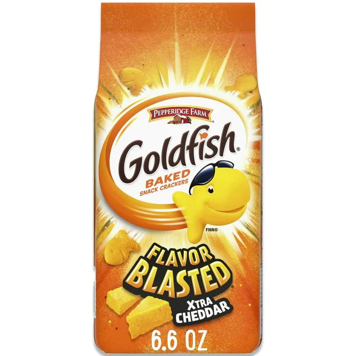 PEPPERIDGE FARM GOLDFISH FLAVOUR BLASTED CHEDDAR CRACKERS