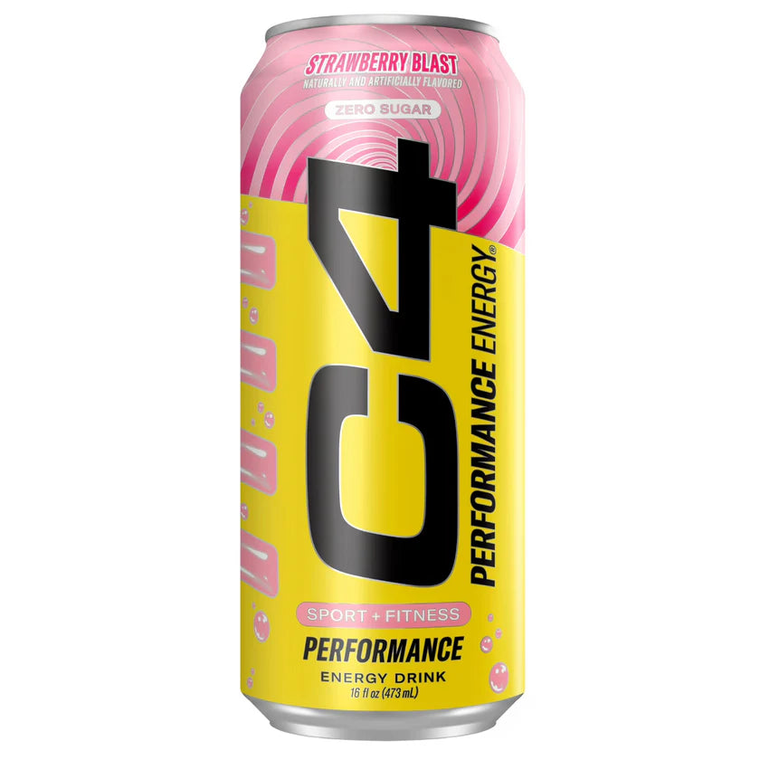 C4 STRAWBERRY BLAST FLAVOUR ENERGY DRINK 443ML