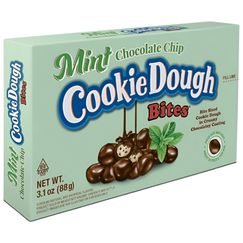 COOKIE DOUGH BITES MINT CHOCOLATE CHIP THEATRE BOX 88G