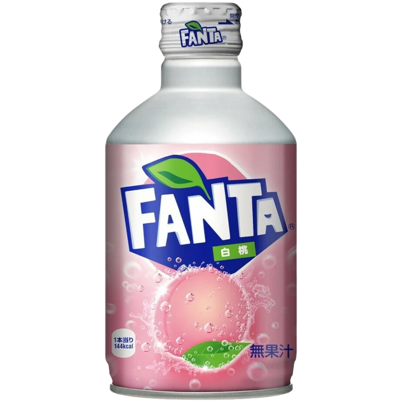 FANTA WHITE PEACH ALUMINIUM BOTTLE CAN 300ML (JAPAN)