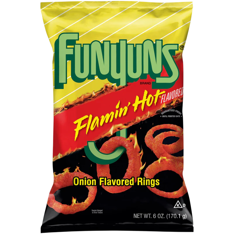 FUNYUNS FLAMIN' HOT ONION RINGS 163G