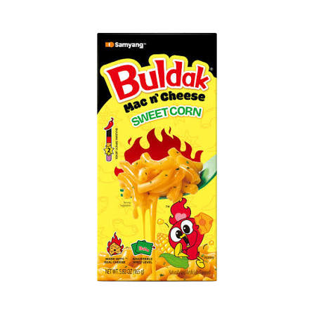 Samyang Buldak Mac & Cheese Sweetcorn – Korean Spicy Macaroni & Cheese