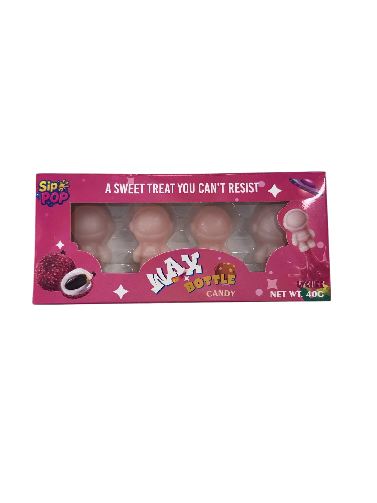 Astronaut Wax Candy Lychee Flavour | Sweet Liquid Candy Treat | Novelty Candy | Fun & Unique Sweet Treat