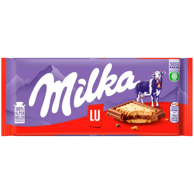 MILKA LU CHOCOLATE BAR 87G