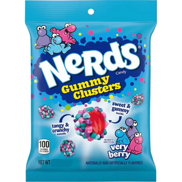 NERDS GUMMY CLUSTERS VERY BERRY 141G