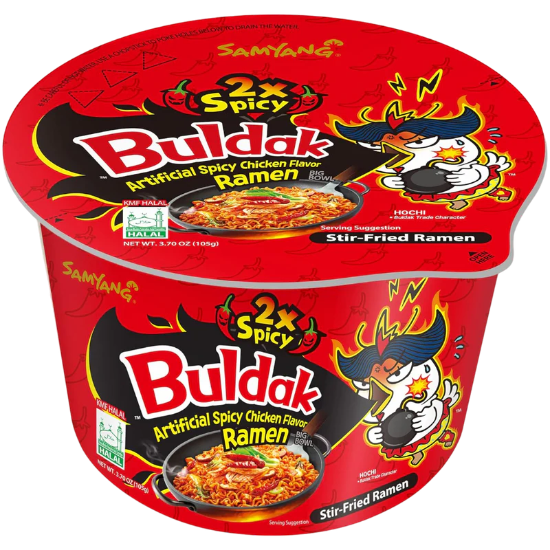 SAMYANG BULDAK 2X SPICY CHICKEN FLAVOUR RAMEN BOWL
