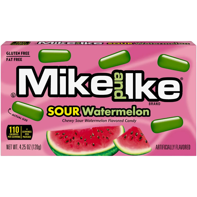 MIKE & IKE SOUR WATERMELON THEATRE BOX 120G