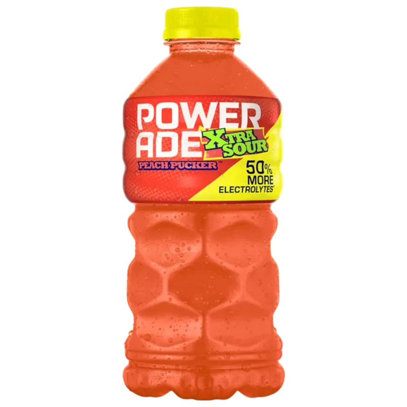 POWERADE XTRA SOUR PEACH PUCKER 828ML