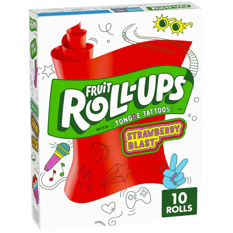 FRUIT ROLL UPS STRAWBERRY BLAST BOX OF 10