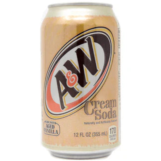 A&W CREAM SODA 355ML USA