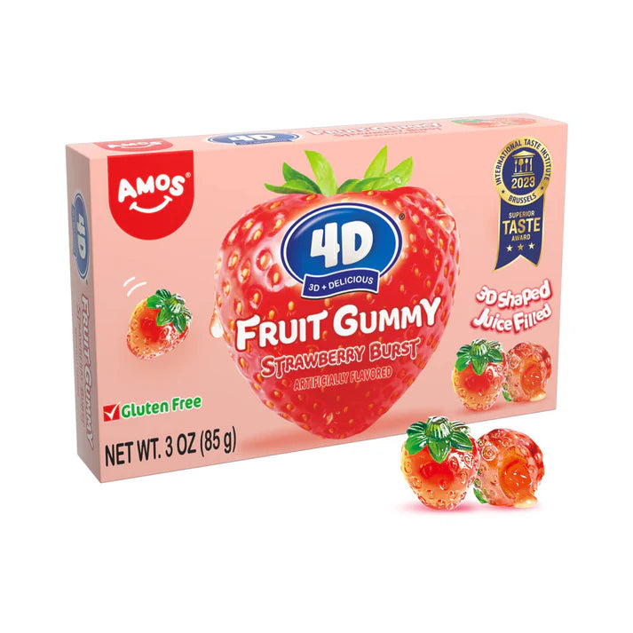 AMOS 4D GUMMYSTRAWBERRY BLAST THEATRE BOX 85G