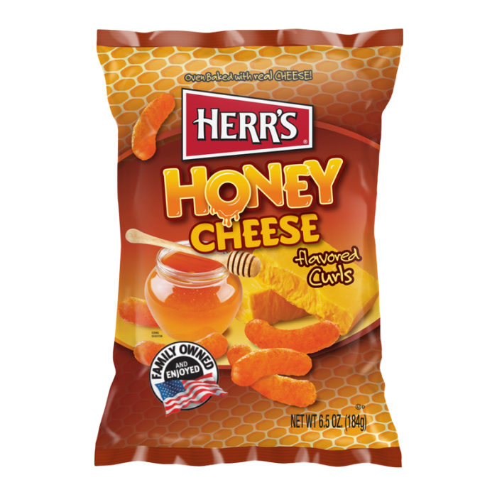 HERR'S HONEY CHEESE CURLS 184.3G USA
