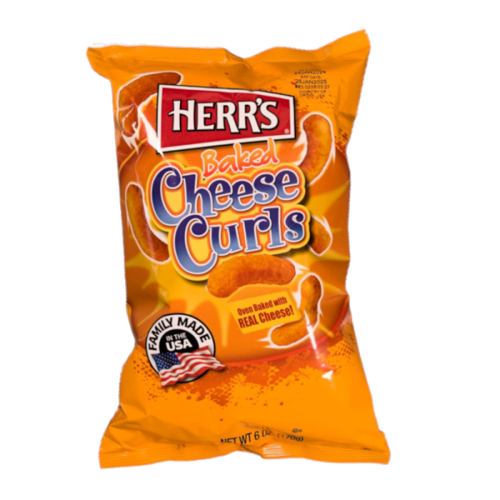 HERR'S BAKED CHEESE CURLS 170G