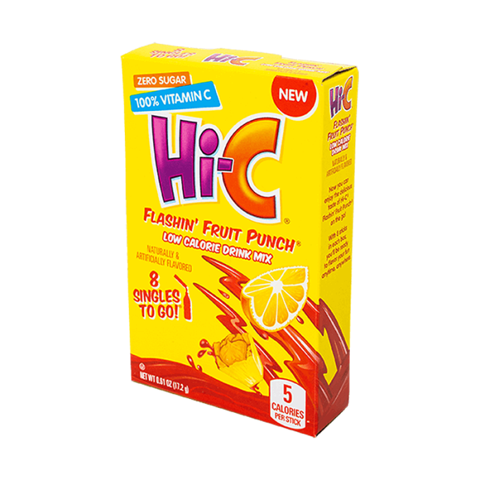 HI-C FLASHIN' FRUIT PUNCH SINGLES TO GO-