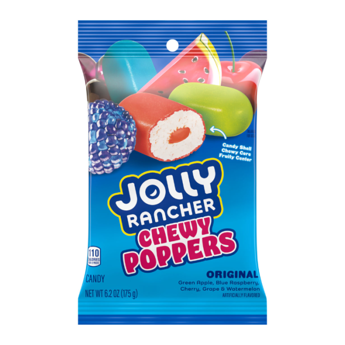 JOLLY RANCHER CHEWY POPPERS 175G