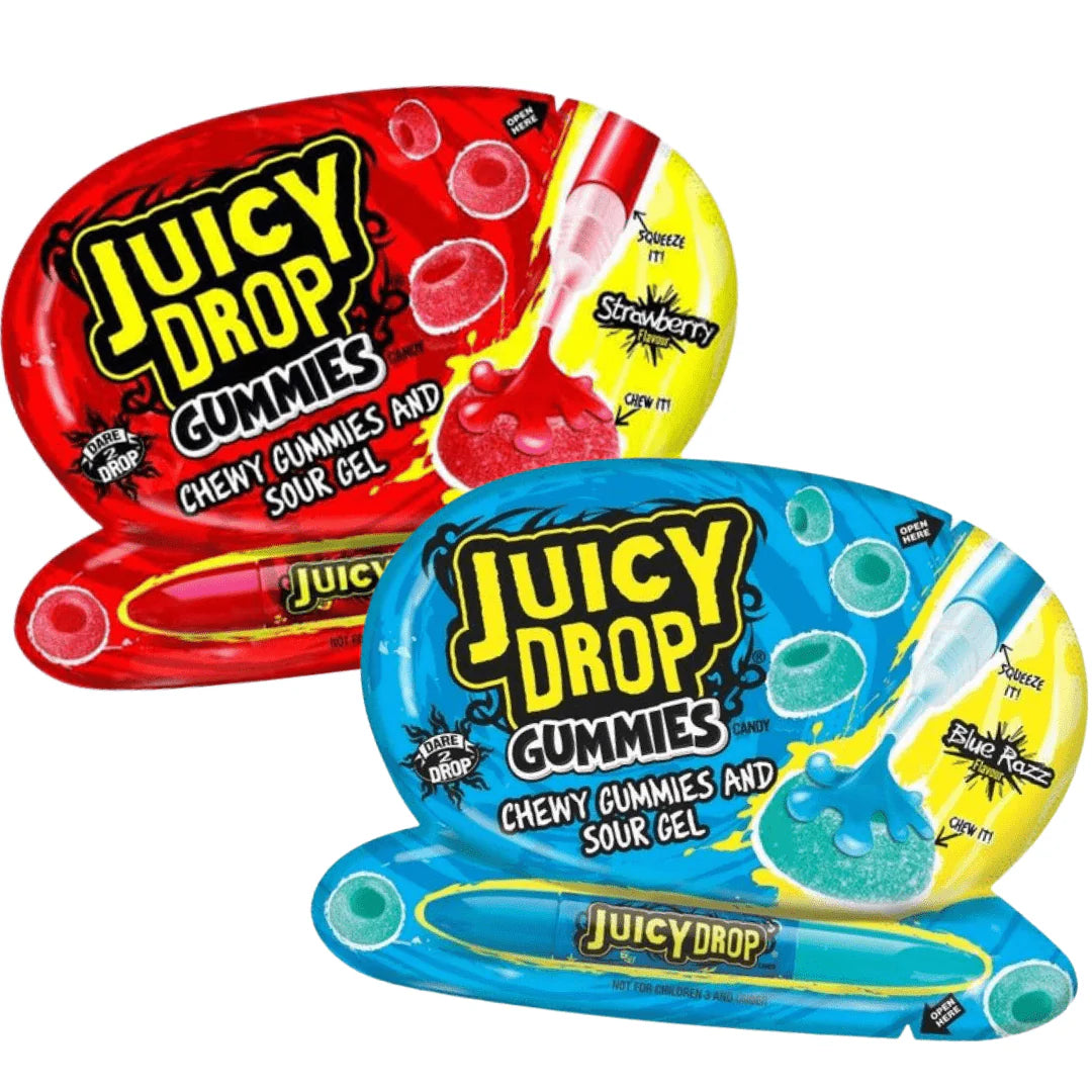 JUICY DROP GUMMIES AND SOUR GEL 57G