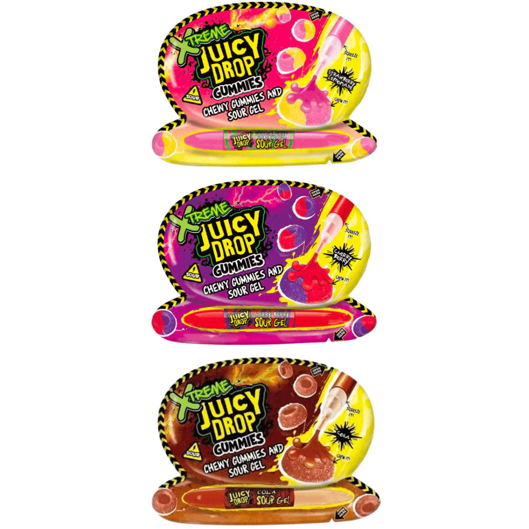 JUICY DROP X-TREME GUMMIES AND SOUR GEL 57G