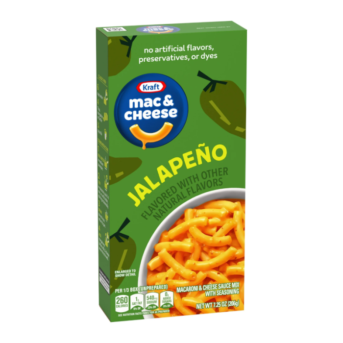 KRAFT MAC & CHEESE JALAPENO USA