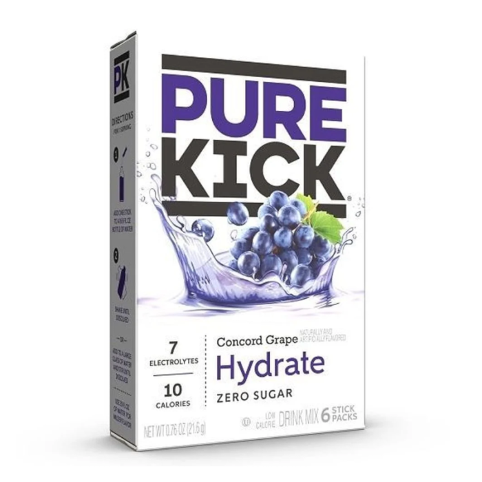 PURE KICK HYDRATION SINGLES TO GO- CONCORD GRAPE