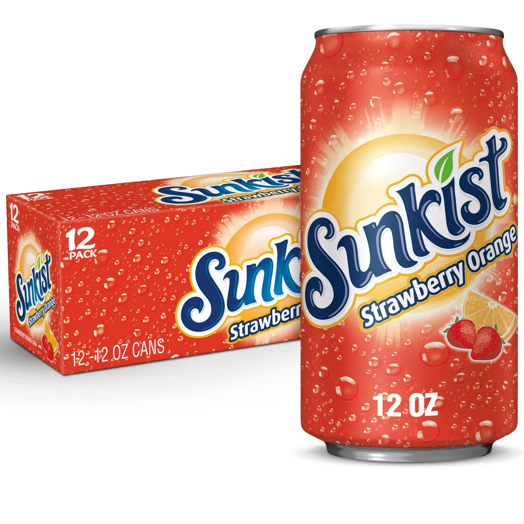 SUNKIST ORANGE STRAWBERRY 355ML (USA)